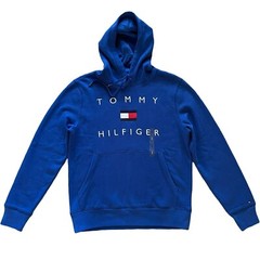 NWT Tommy Hilfiger Men’s Chest Embroidered Logo Fleece Pullover Hoodie XS S M L