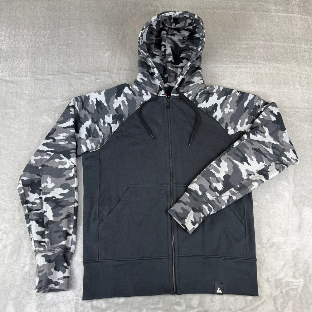 American Giant Classic Zip Hoodie Mens Medium Black Camo Heavy $168 USA New NWOT