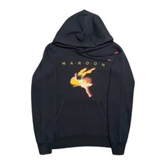 Maroon NYC Logo Hooded Sweatshirt Black