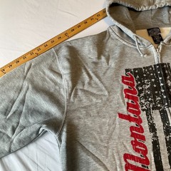 Salt Creek Montana Full Zip Hoodie Mens Size XL Multicolor Flag Pockets Lined