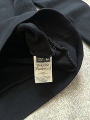 Vivienne Westwood Orb Embroidered Crewneck Sweatshirt Black Pullover Size M Mens
