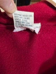 Denim Republic Men’s Sz Medium Red Vintage Fleece 1/4 Zip Pullover