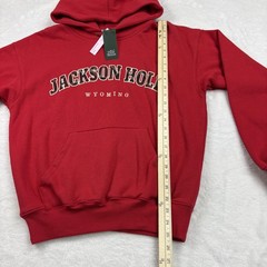 Wild Fable Hoodie adult S Red Pullover Oversized Hooded Pockets Embroidered Logo