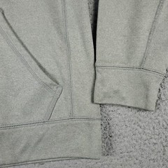 Nike Sweater Mens Small Gray Swoosh Casual Pullover Hoodie Sweatshirt *