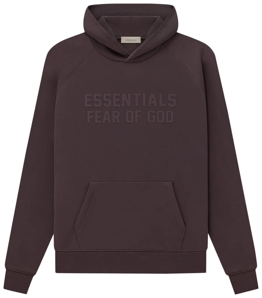 Fear of God Essentials Hoodie ‘Plum’ S Size Loose Oversized Hoodie NWT SS23