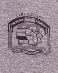 vintage 80s Jerzees US Army Camp Ashland Sweatshirt Raglan Rayon Tri Blend SZ S
