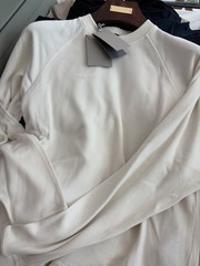 **Tom Ford Luxury Men’s Modal Sweatshirt – Beige White – Size 46 IT – New**