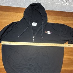 Champion Men’s 5XL Black Quarter-Zip Pullover Hoodie Embroidered Logo