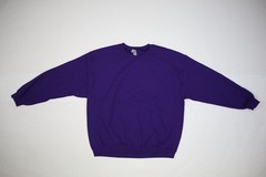 Gildan Heavy Blend Blank Long Sleeve Pullover Sweatshirt Purple 6 Pack Adult XL