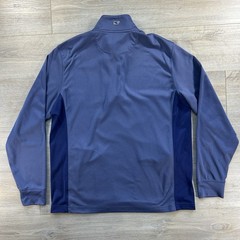 Vineyard Vines Pullover Mens M Blue Quarter Zip Performance 100% Polyester
