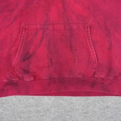 VINTAGE Spider Man Hoodie Mens Large Red Sweatshirt Hanes Tie Dye Pullover VTG