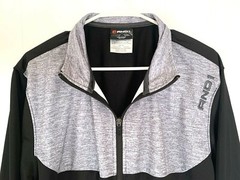 AND 1 Sweatshirt Men’s XL Black & Gray Full Zip Front Long Sleeve Basketball