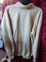 Cityscape Men’s XL Beige 1/4 Zip Fleece Pullover Sweatshirt Canada Maple Leaf