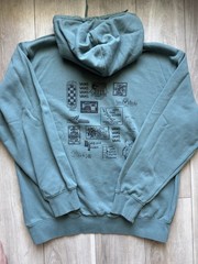 Vans Men’s Loose Fit Fleece Logo Pullover Hoodie w/ Pockets Green L