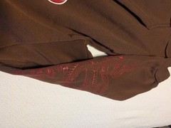 Brandmakers Men’s Apparel Kanji Dragon Brown Hooded Sweatshirt – Size XL