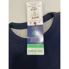 Champion Men Small Sweatshirt Navy Blue Round Neck Long Sleeves New