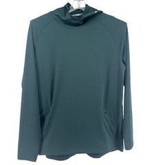 Barbell Apparel Hoodie Mens XL Teal Green Performance Long Sleeve Pullover