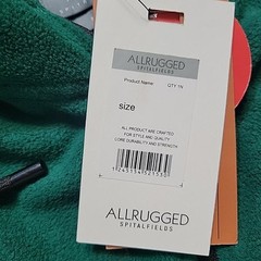 All Rugged Spitalfields Mens Green Premium Cotton 1987 Fleece Hoodie Sz M New