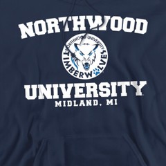 Northwood University Adult Pullover Hoodie Circle Logo, Navy, S-3XL