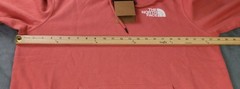 The North Face Men’s L Hoodie Coral Pink Box Logo Never Stop Exploring NWT