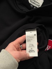 Vivienne Westwood Heart patch black hoodie size XL