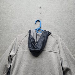 Under Armour Men Sweatshirt XL Gray Fleece Coldgear Gorpcore Zipper Logo Long