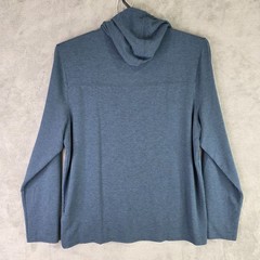 Mens Gerry Blue Performance Pullover Hoodie Drawstring Rayon Blend Stretch XL