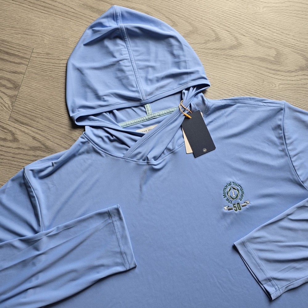Peter Millar Featherweight Hoodie Memorial Tournament Crown Sport NWT 2XL Golf