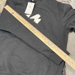 Nike Jordan Lightning Bolt Hoodie Men Medium Black FB7021-010 23 Spellout NEW