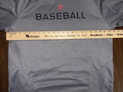 Marucci Baseball Gray Hoodie Sweatshirt With Pockets Fleece Lined Mens L EUC