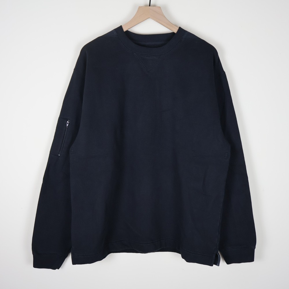 Vintage Cutter & Buck Arm Pocket Heavyweight Sweatshirt Black XL 24×28.5