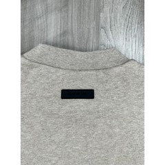 Fear of God Essentials Classic Fit Fleece Crewneck Light Heather Oatmeal — Large