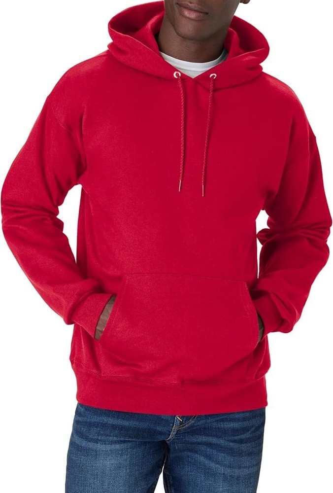 Hanes Men’s Ultimate Heavyweight Fleece Sweatshirt Hoodie – Deep Red – M
