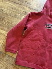 Vintage Y2K Quiksilver Red Hoodie Skate Surf Grunge Size Small