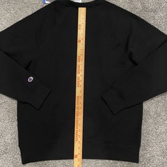 Champion Men’s Crewneck Sweatshirt NWT Size Large Black Chest And Arm Logo
