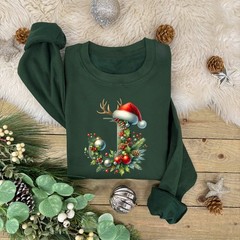 Personalised Alphabet Bauble Family Christmas Jumper | Xmas Sweatshirt | Novelty