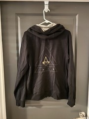 Assassin’s Creed Origins BLACK Zip Hoodie MEDIUM Ubi Workshop Bayek Ubisoft
