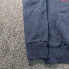 Superdry Hoodie Mens Medium Limited Edition Blue Pullover 08 Graphic Logo Fleece