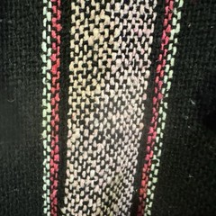 Artesanian Vtg Red Stripe 80’s Siesta Saddle Blanket Mexican Baja 3X Handmade