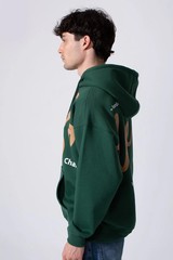 Men’s Beige Pullover Hoodie Graphic Logo Sweatshirt Casual Streetwear Kangaroo