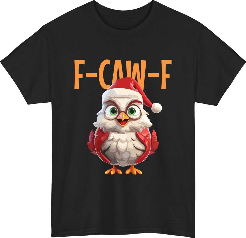 F-Caw-F Christmas Owl T-Shirt Holiday Festive Owl Jumper Xmas Hoodie Gift Top