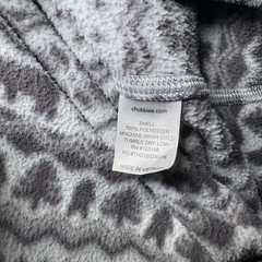 Chubbies Quarter Zip Fleece Pullover Bear Tree AOP Gray Comfort Men Size Small