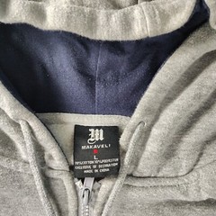 Makavelli SweatShirt Hoodie Mens Large Gray Pullover Y2K Hip Hop Activewear