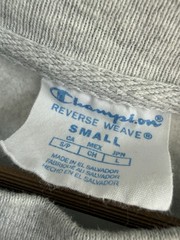 Champion Reverse Weave Boston Pullover Sweatshirt Adult Sz S Heather Light Gray