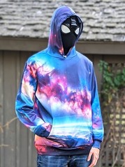 AMIALA Galaxy Universe Art Hooded Sweatshirt, 3D Unisex Hoodies S M L XL 2XL