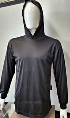 Long Sleeve Safety Hoodie Shirt , Polyester Birdeye Mesh/Hoodie shirt