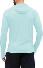 Men’s UPF 50+ Sun Hoodie UV Protection Long Sleeve Fishing Hiking Workout Top 20