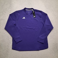Adidas Crew Sweater Sweatshirt Men’s Size Medium Purple Baseball Dugout IY8745