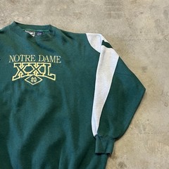 Unbranded Notre Dame Sweatshirt Mens XL Green Rugby Fighting Irish VTG