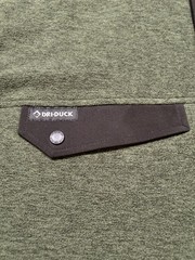 Dri-Duck Long Sleeve 1/4 Button Golf Sweatshirt. Mens 2XL. Green. John Deere.